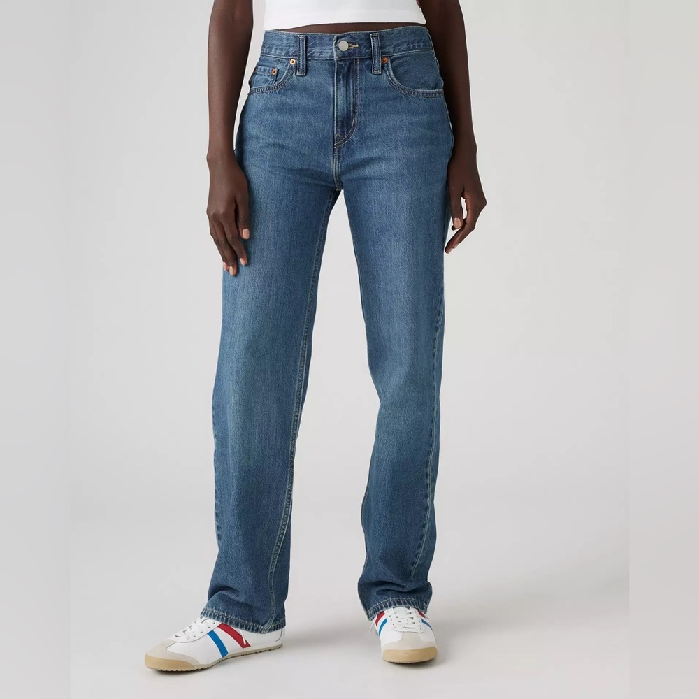 Levi's Women's Straight Leg Jeans – Medium Blue Wash